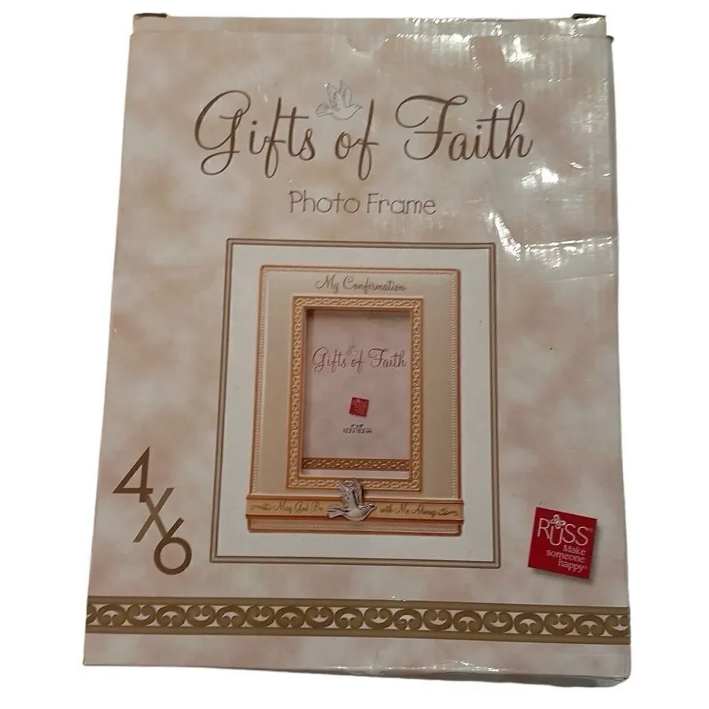 *NEW* Russ Berrie Gifts of Faith Porcelain Confirmation Picture Frame 4